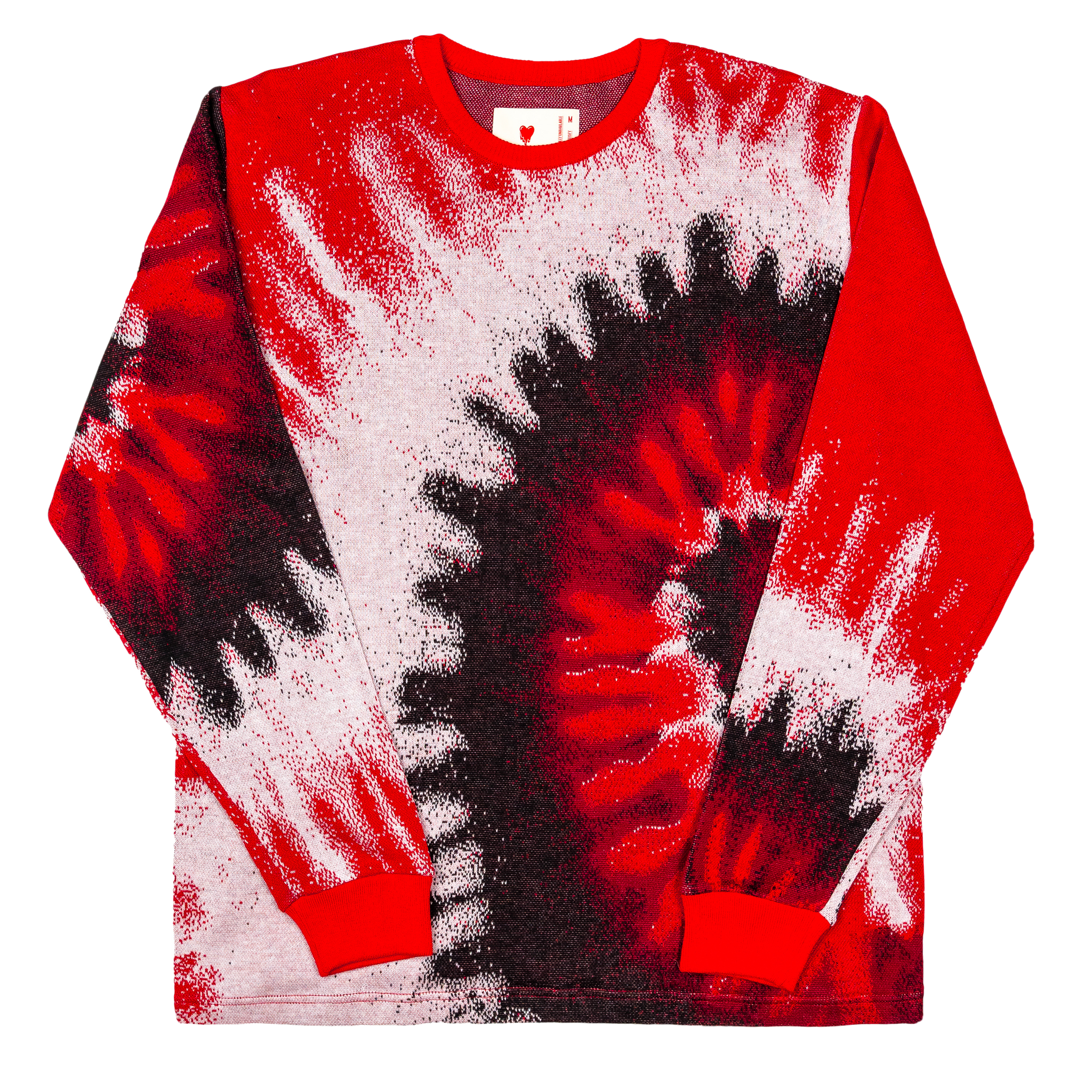 Digital Die Knit Sweater, Red